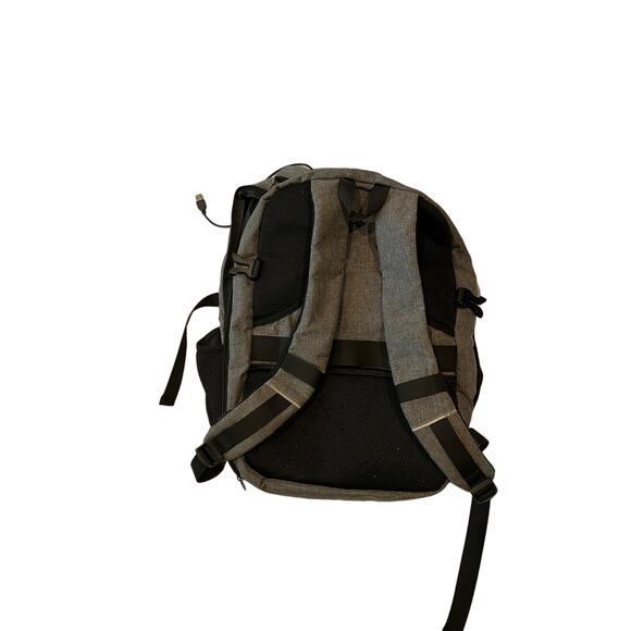 Generic Gray Padded Computer Backpack - Picture 5 of 5